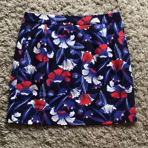 JCrew Factory Printed Basketweave Mini Skirt